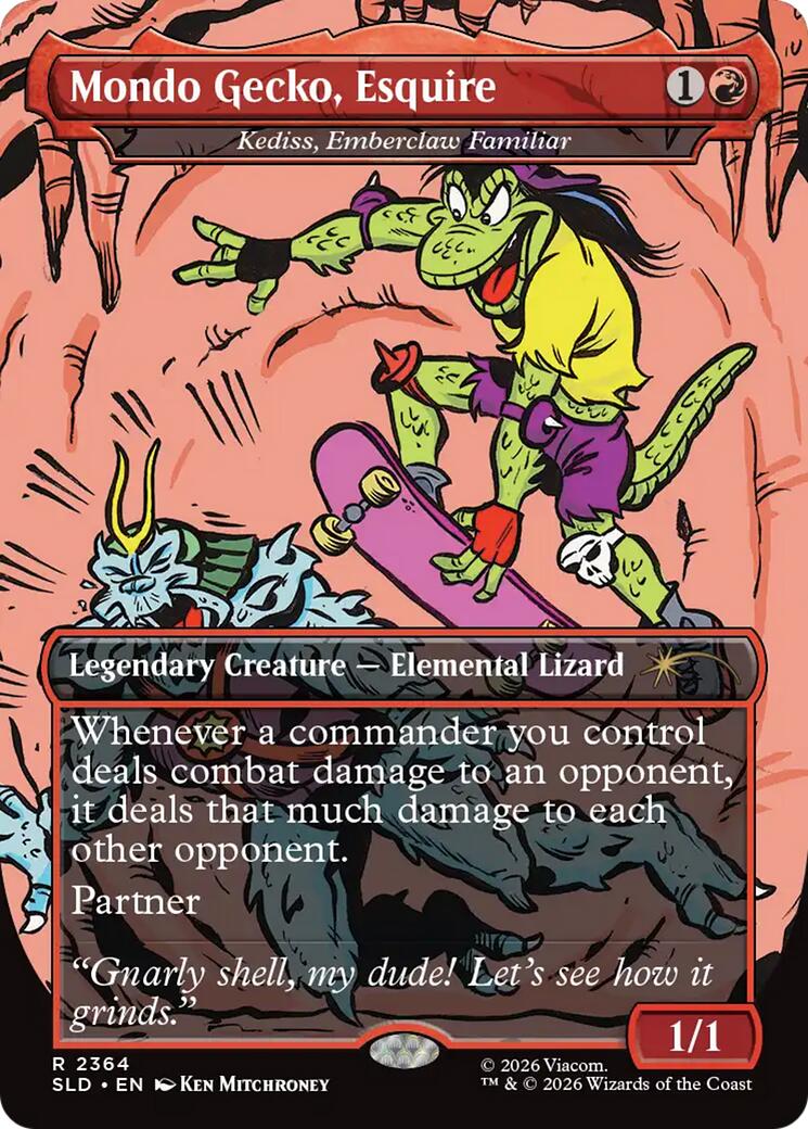 Mondo Gecko, Esquire - Kediss, Emberclaw Familiar [Secret Lair Drop Series] | Chromatic Games