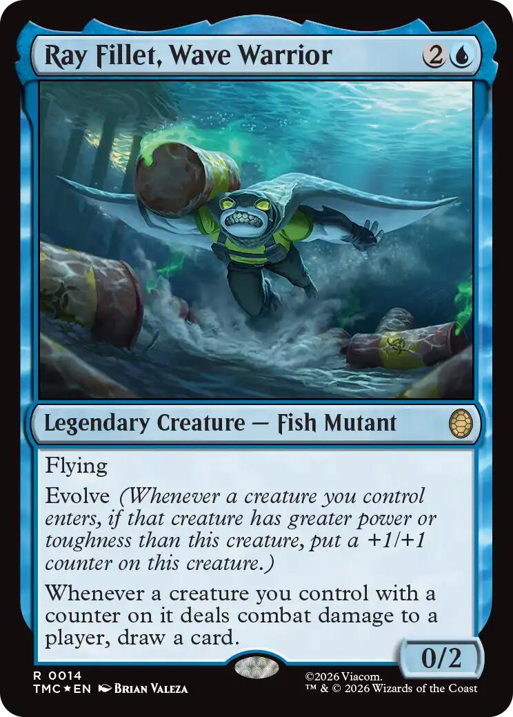 Ray Fillet, Wave Warrior (Surge Foil) [Teenage Mutant Ninja Turtles Commander] | Chromatic Games