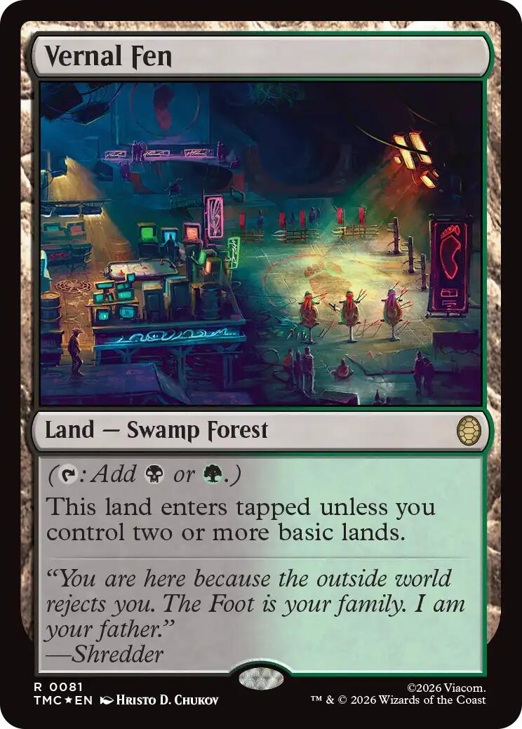 Vernal Fen (Surge Foil) [Teenage Mutant Ninja Turtles Commander] | Chromatic Games