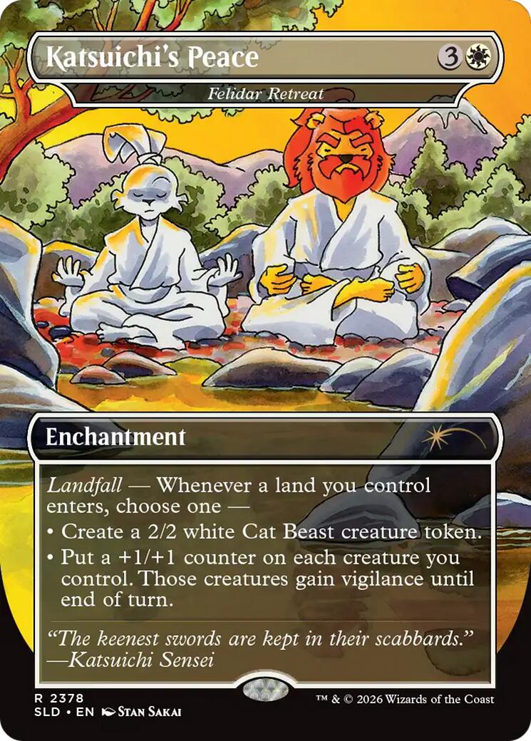 Katsuichi's Peace - Felidar Retreat [Secret Lair Drop Series] | Chromatic Games