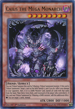 Caius the Mega Monarch [MP15-EN215] Ultra Rare | Chromatic Games