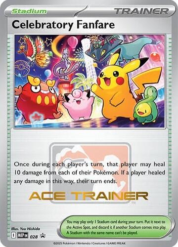Celebratory Fanfare (028) (Ace Trainer) [Mega Evolution Promo] | Chromatic Games