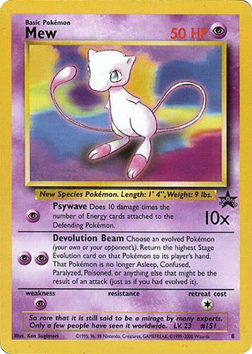 Mew Glossy Finish 8 (WoTC Promo)  | Chromatic Games