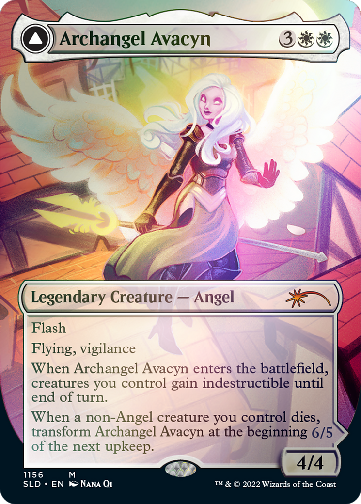 Archangel Avacyn // Avacyn, the Purifier (Borderless) [Secret Lair: From Cute to Brute] | Chromatic Games