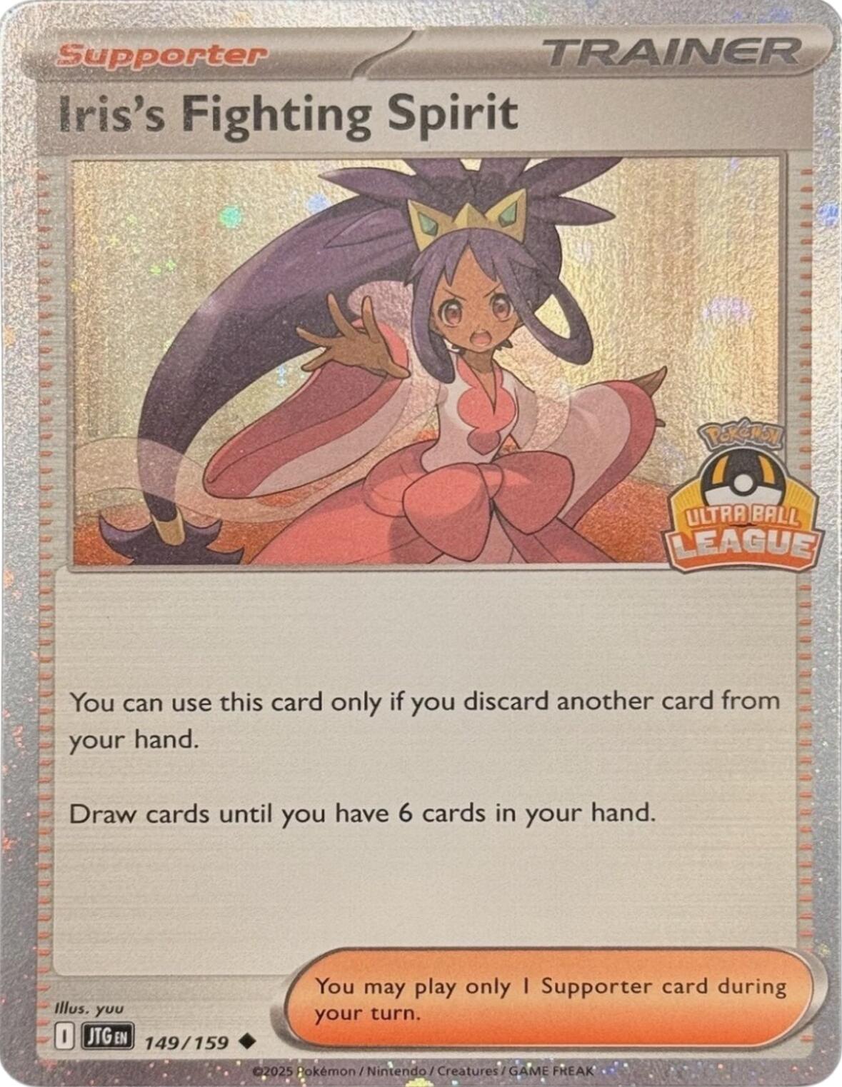 Iris's Fighting Spirit (149/159) (Ultra Ball League) [League & Championship Cards] | Chromatic Games