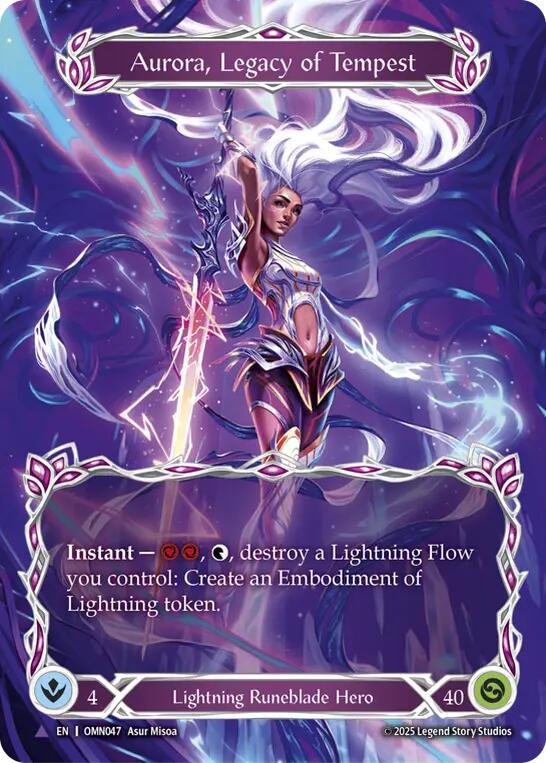 Aurora, Legacy of the Tempest (Marvel) [OMN047] (Omens of the Third Age)  Cold Foil | Chromatic Games