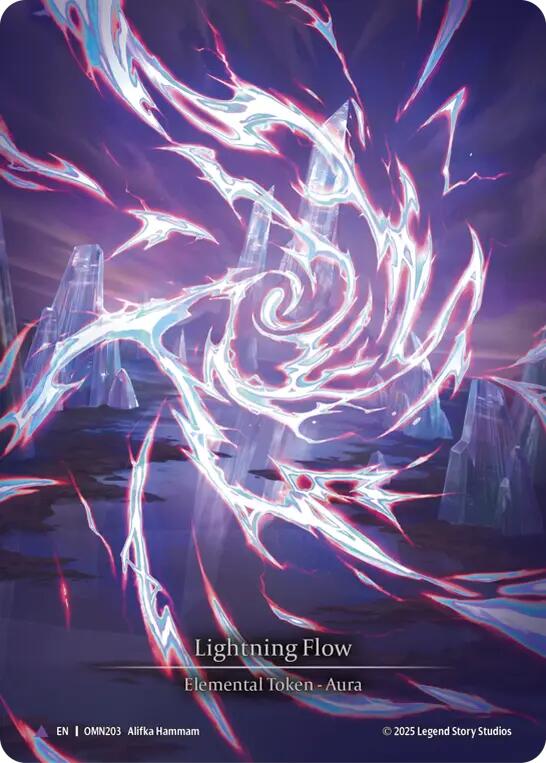 Lightning Flow (C) [OMN203] (Omens of the Third Age)  Cold Foil | Chromatic Games