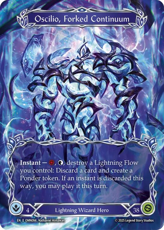 Oscilio, Forked Continuum (Marvel) [OMN094] (Omens of the Third Age)  Cold Foil | Chromatic Games