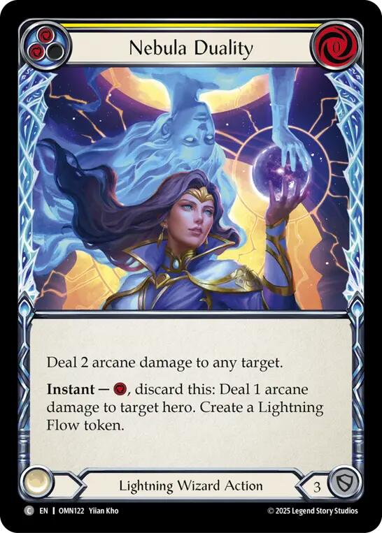 Nebula Duality (Yellow) [OMN122] (Omens of the Third Age)  Rainbow Foil | Chromatic Games