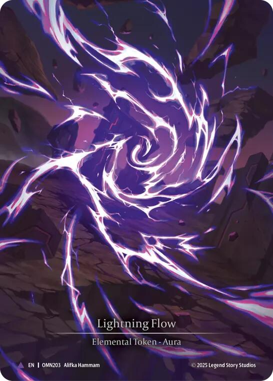 Lightning Flow (A) [OMN203] (Omens of the Third Age)  Cold Foil | Chromatic Games