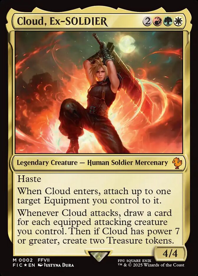 Cloud, Ex-SOLDIER 2 (Commander: FINAL FANTASY)  - Foil | Chromatic Games