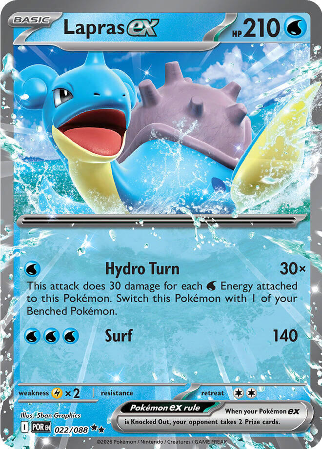 Lapras ex (022/088) [Mega Evolution: Perfect Order] | Chromatic Games