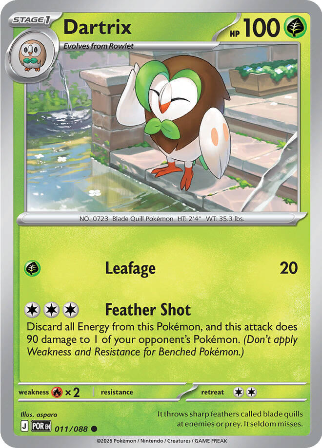 Dartrix (011/088) [Mega Evolution: Perfect Order] | Chromatic Games
