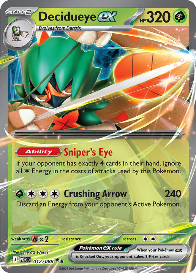 Decidueye ex (012/088) [Mega Evolution: Perfect Order] | Chromatic Games