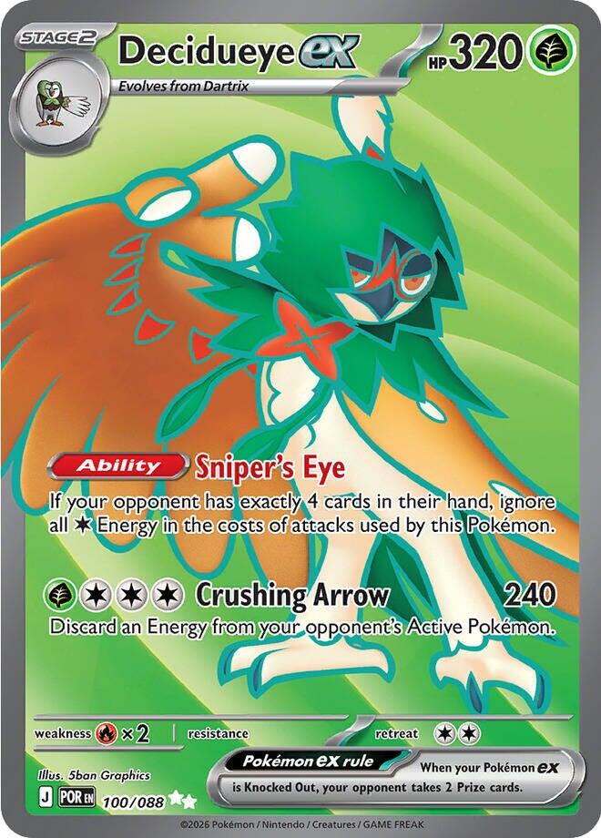 Decidueye ex (100/088) [Mega Evolution: Perfect Order] | Chromatic Games