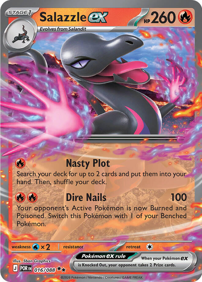 Salazzle ex (016/088) [Mega Evolution: Perfect Order] | Chromatic Games