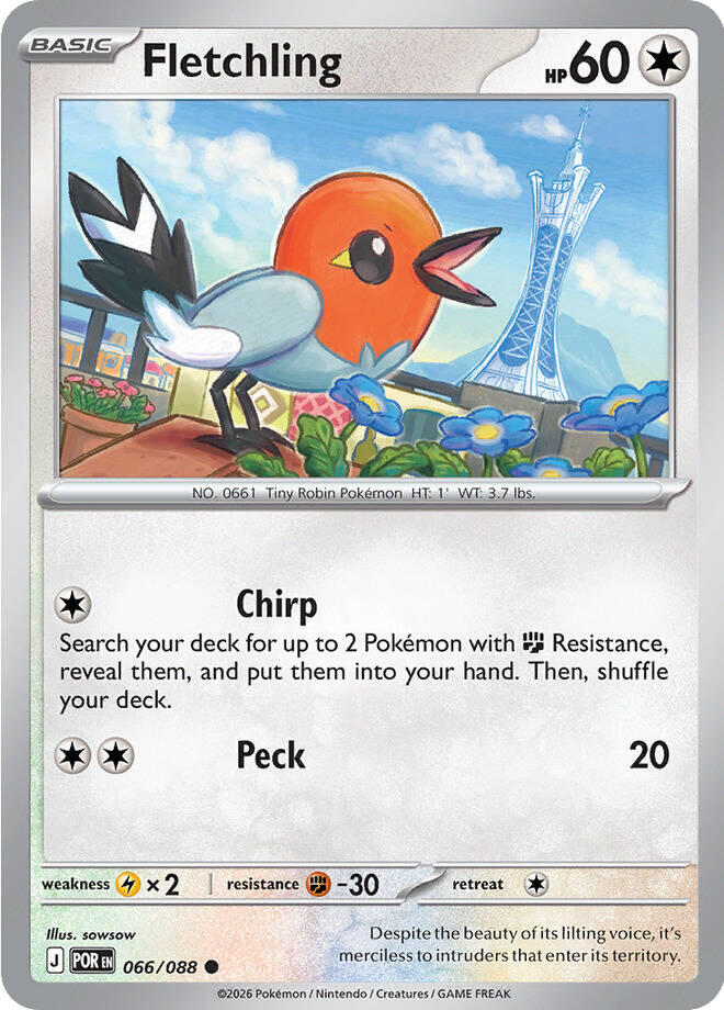 Fletchling (066/088) [Mega Evolution: Perfect Order] | Chromatic Games