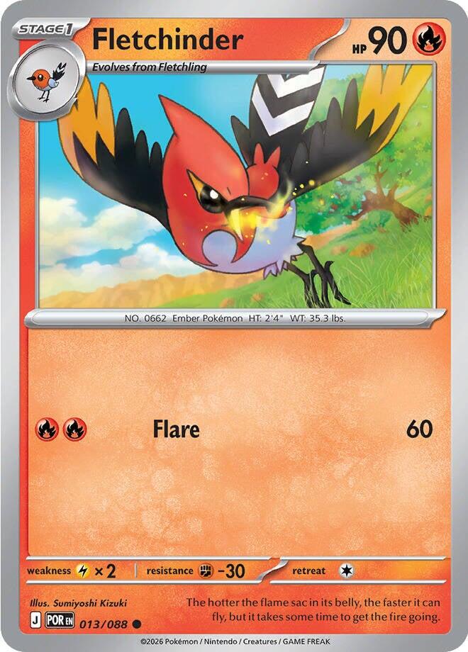 Fletchinder (013/088) [Mega Evolution: Perfect Order] | Chromatic Games