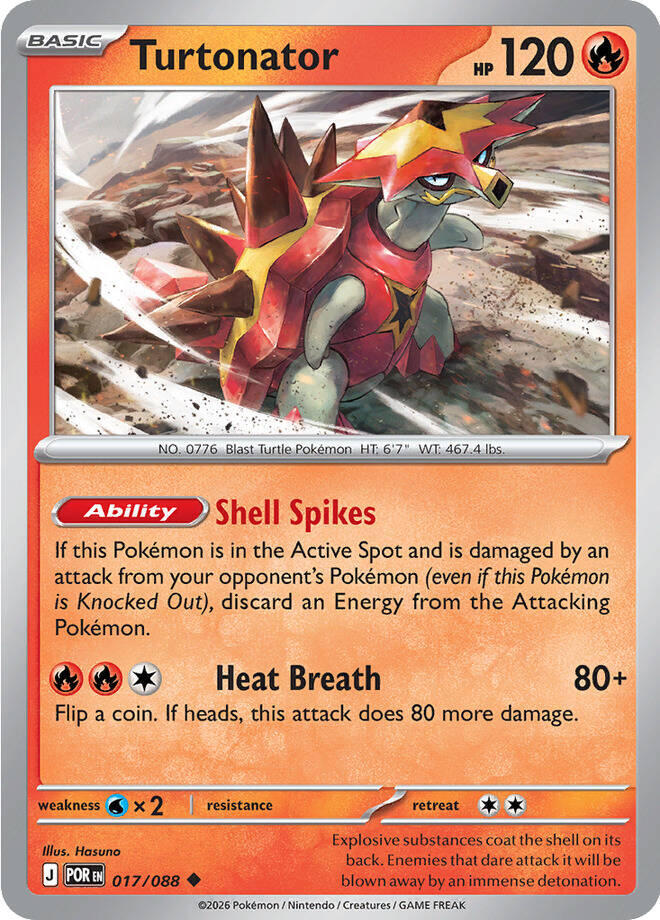 Turtonator (017/088) [Mega Evolution: Perfect Order] | Chromatic Games
