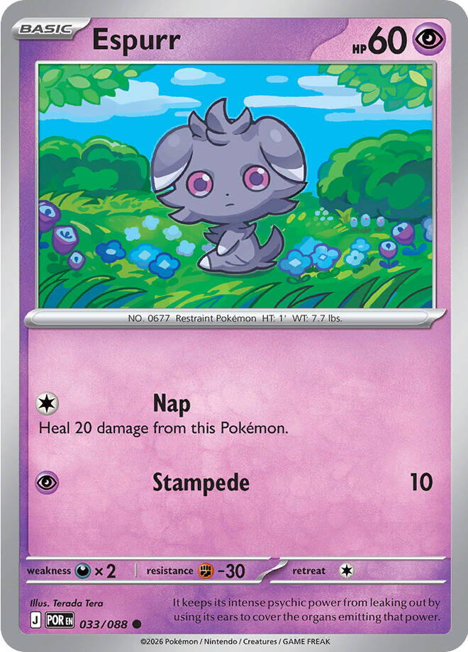 Espurr (033/088) [Mega Evolution: Perfect Order] | Chromatic Games