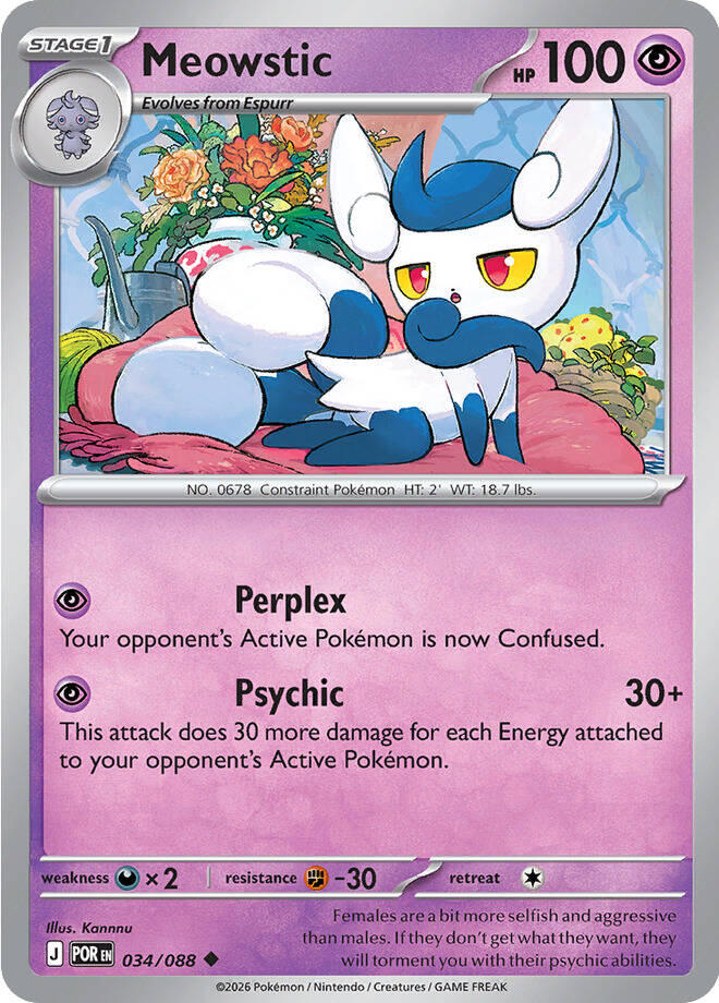 Meowstic (034/088) [Mega Evolution: Perfect Order] | Chromatic Games