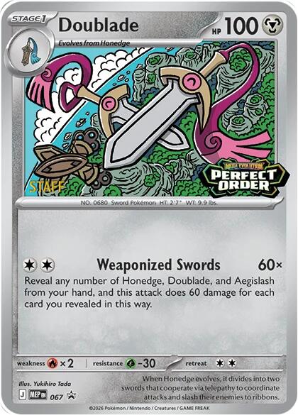 Doublade (067) [Staff] [Mega Evolution Promo] | Chromatic Games