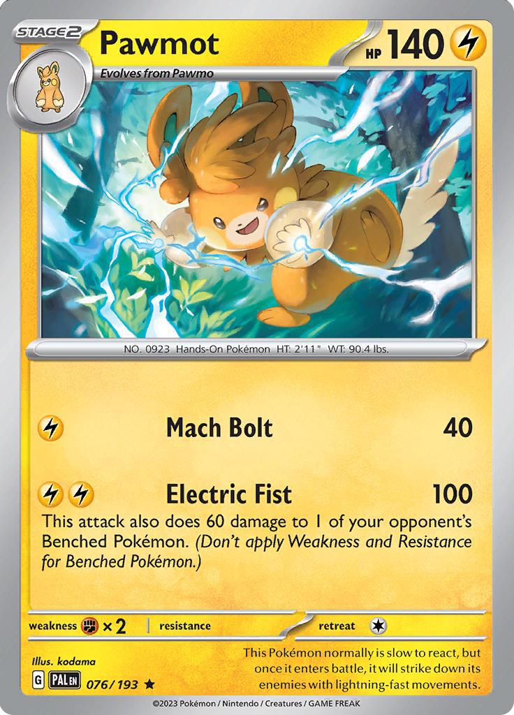 Pawmot (076/193) (Deck Exclusives) [Scarlet & Violet: Base Set] | Chromatic Games