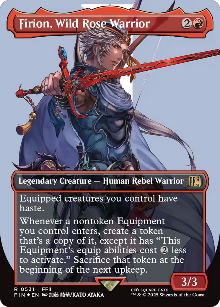 Firion, Wild Rose Warrior (Borderless) (Surge Foil) [FINAL FANTASY] | Chromatic Games