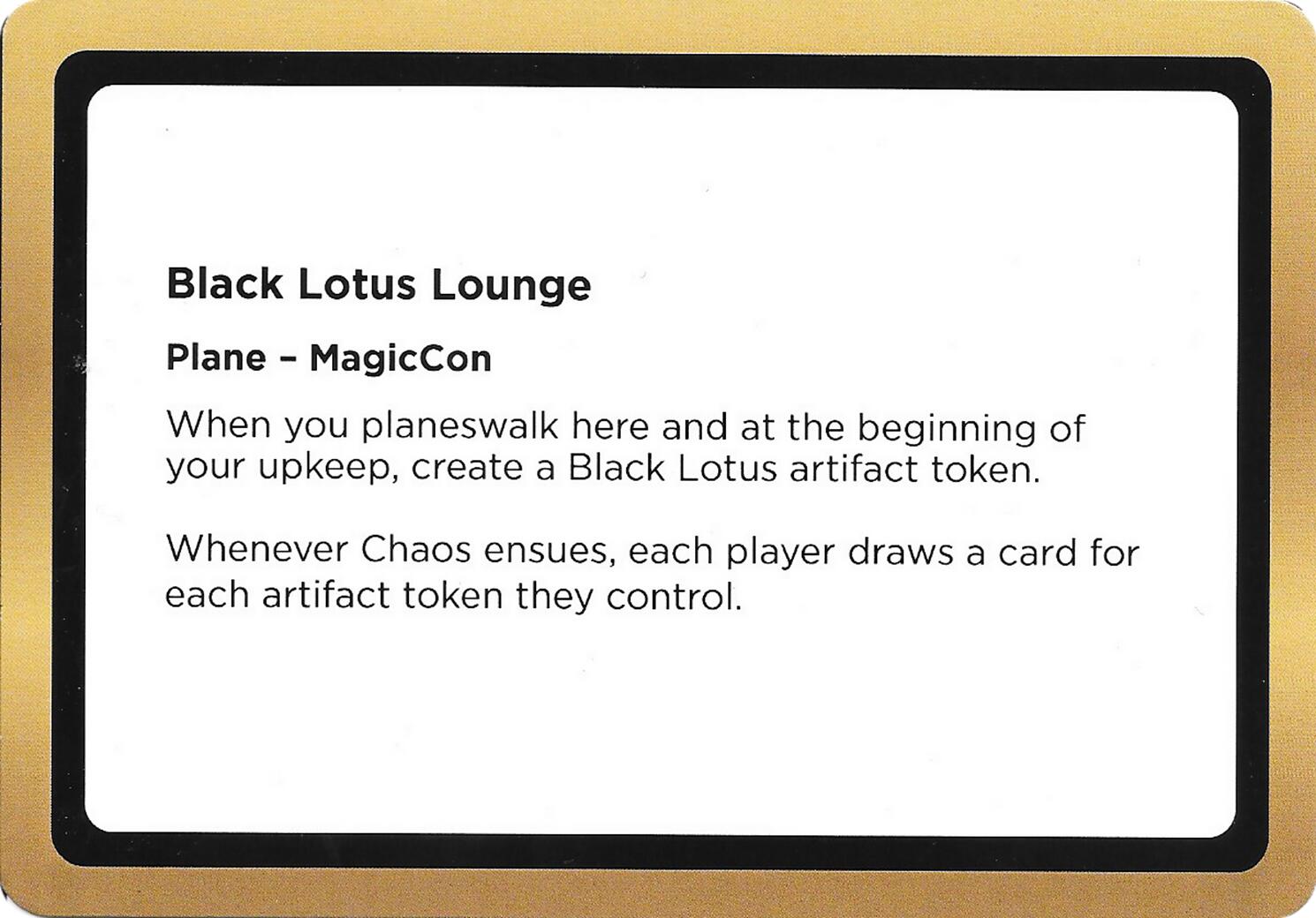 Black Lotus Lounge (Black Lotus Unknown Planechase) [Oversize Cards] | Chromatic Games