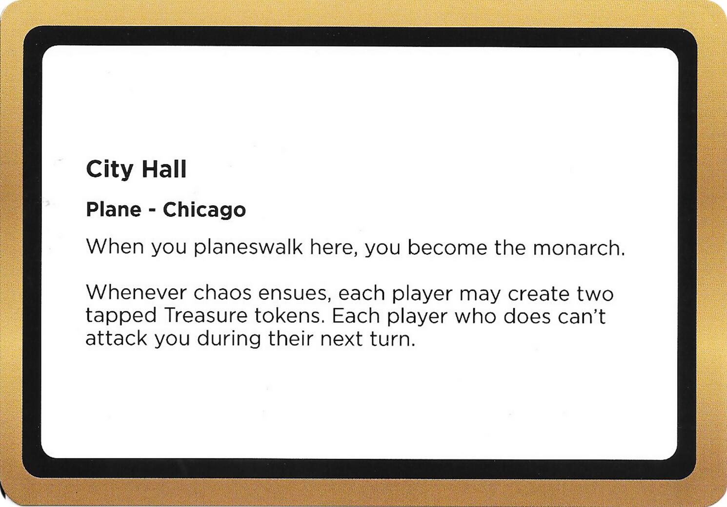 City Hall (Black Lotus Unknown Planechase) [Oversize Cards] | Chromatic Games