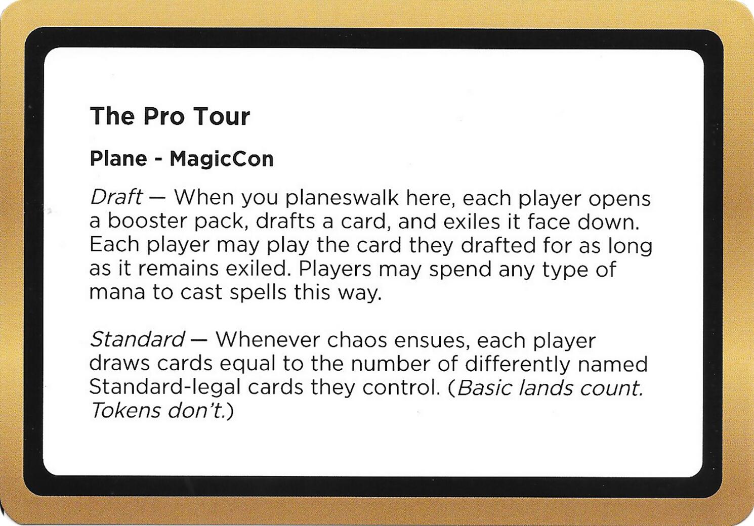 The Pro Tour (Black Lotus Unknown Planechase) [Oversize Cards] | Chromatic Games