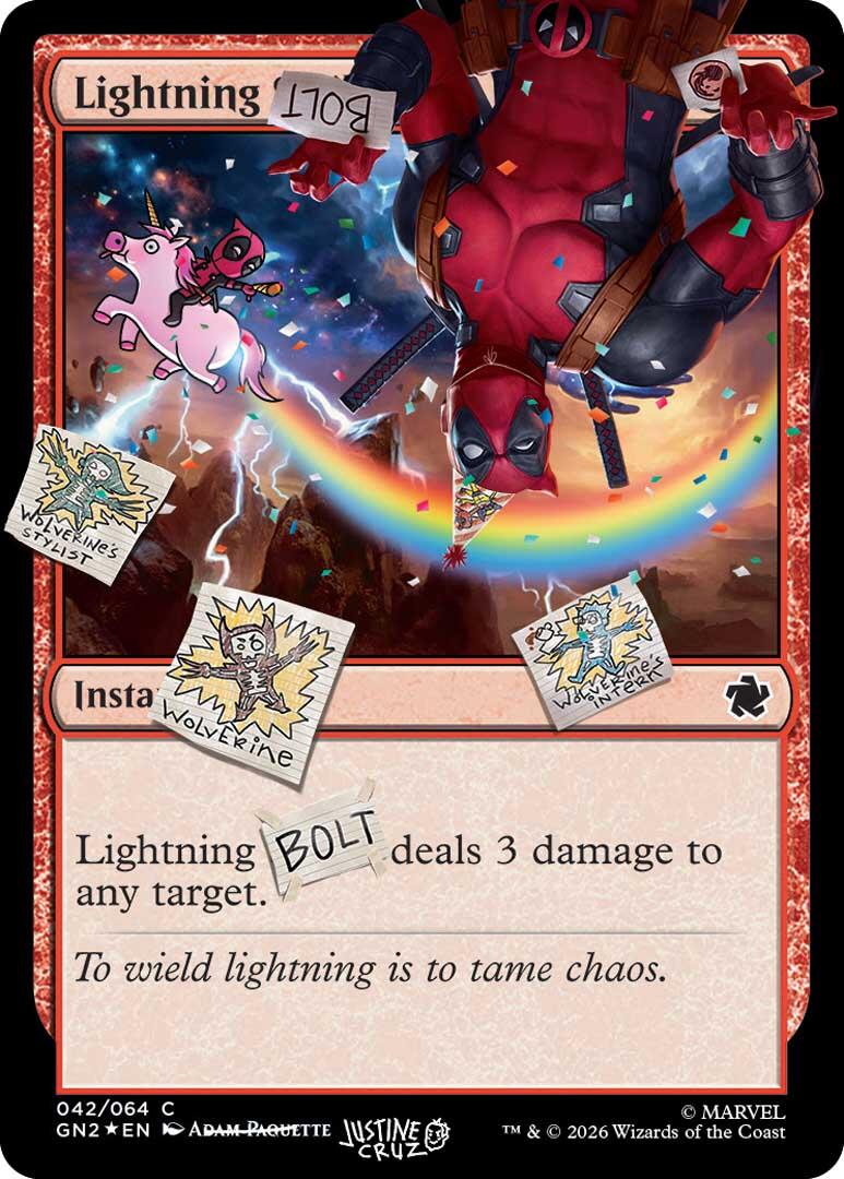 Lightning Bolt (042) (Pool Party Foil) [Secret Lair Drop Series] | Chromatic Games