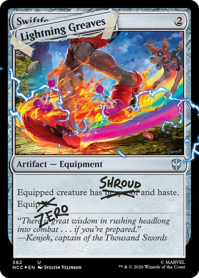 Lightning Greaves (382) (Pool Party Foil) [Secret Lair Drop Series] | Chromatic Games