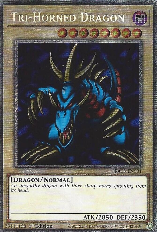 Tri-Horned Dragon [RA05-EN001] Super Rare | Chromatic Games
