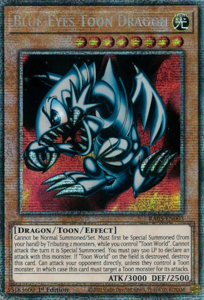 Blue-Eyes Toon Dragon [RA05-EN003] Super Rare | Chromatic Games