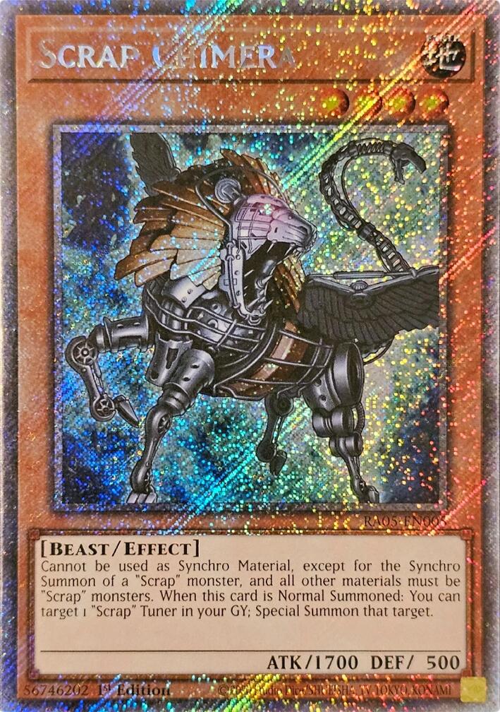 Scrap Chimera (Platinum Secret Rare) [RA05-EN005] Platinum Secret Rare | Chromatic Games