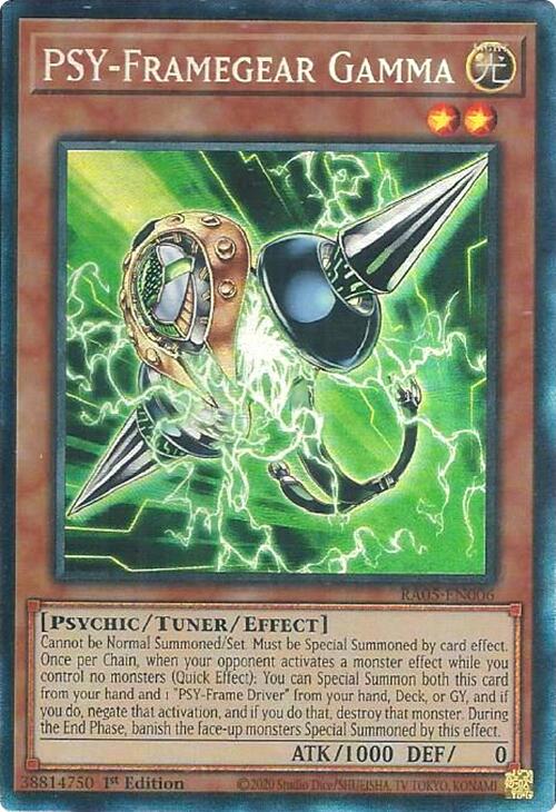 PSY-Framegear Gamma (Collector's Rare) [RA05-EN006] Collector's Rare | Chromatic Games