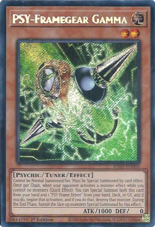 PSY-Framegear Gamma (Secret Rare) [RA05-EN006] Secret Rare | Chromatic Games