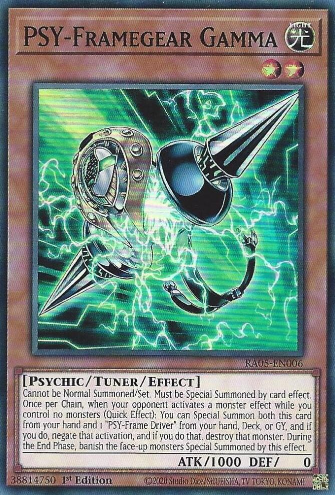 PSY-Framegear Gamma [RA05-EN006] Super Rare | Chromatic Games