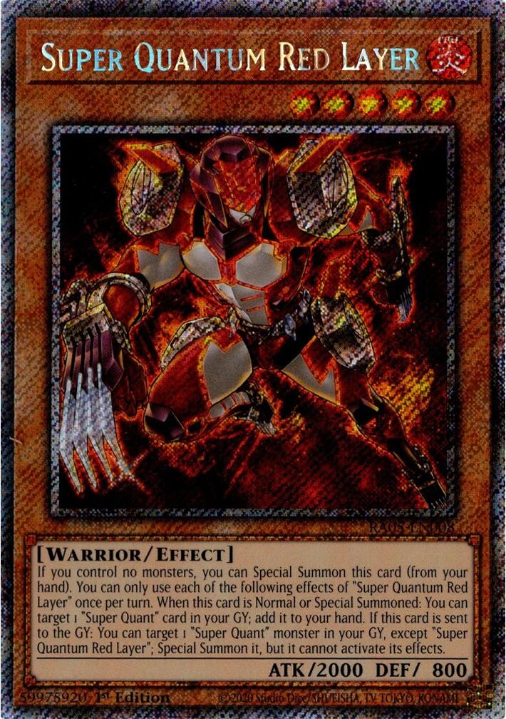 Super Quantum Red Layer (Platinum Secret Rare) [RA05-EN008] Platinum Secret Rare | Chromatic Games