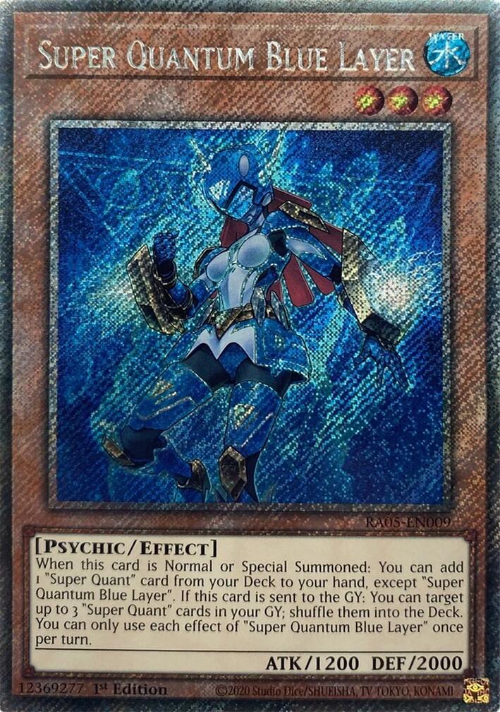 Super Quantum Blue Layer (Platinum Secret Rare) [RA05-EN009] Platinum Secret Rare | Chromatic Games