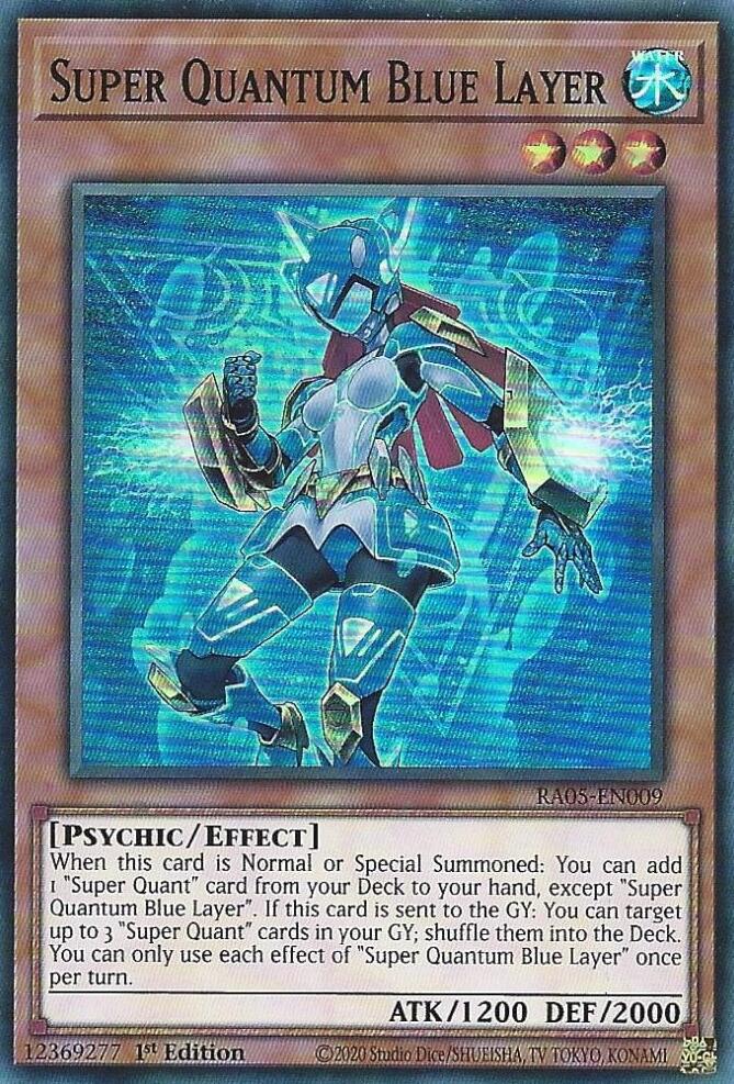 Super Quantum Blue Layer [RA05-EN009] Super Rare | Chromatic Games
