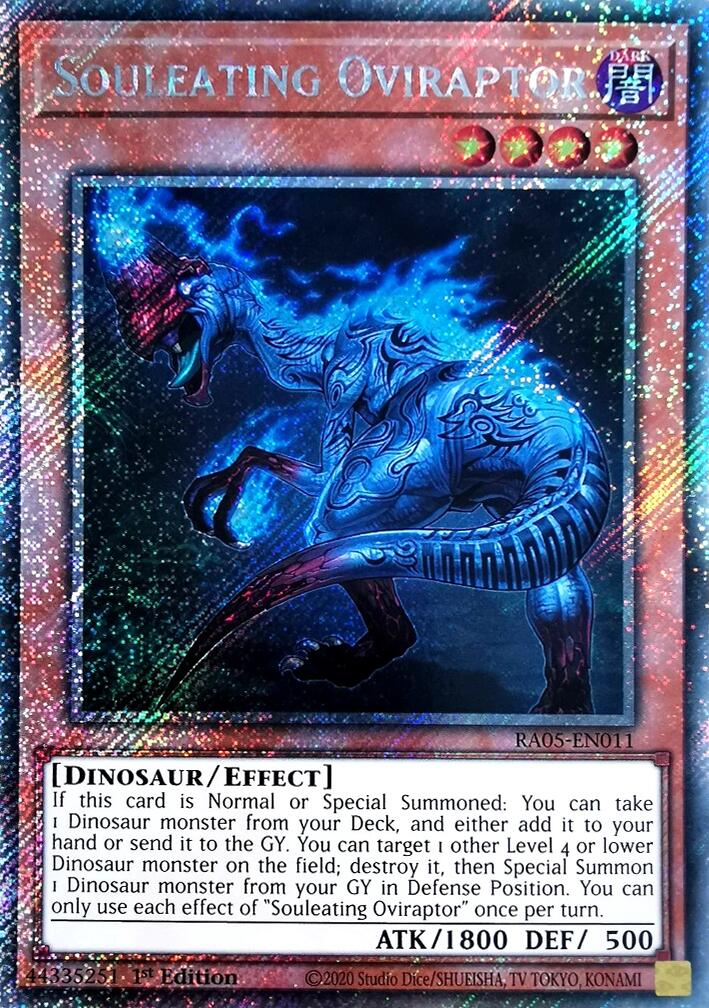 Souleating Oviraptor (Platinum Secret Rare) [RA05-EN011] Platinum Secret Rare | Chromatic Games