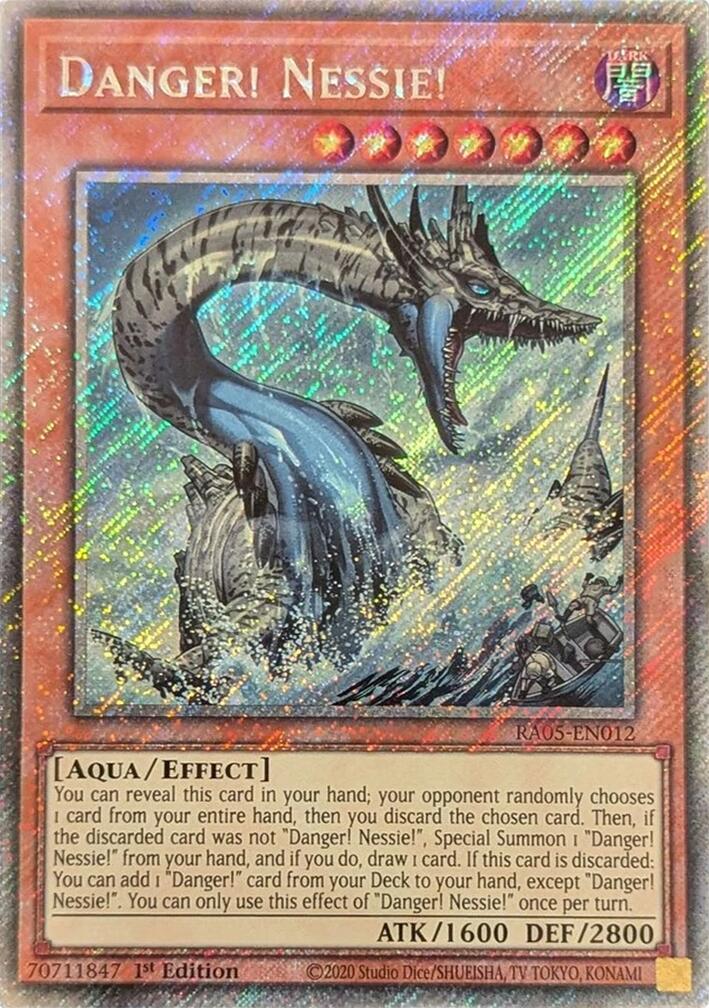 Danger! Nessie! (Platinum Secret Rare) [RA05-EN012] Platinum Secret Rare | Chromatic Games