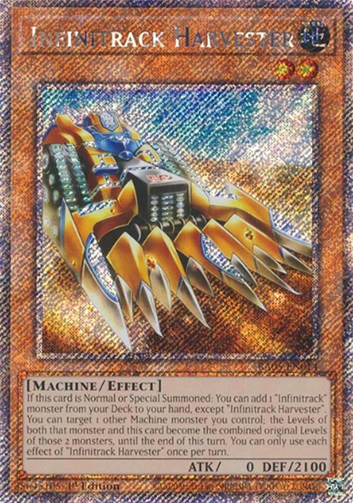 Infinitrack Harvester (Platinum Secret Rare) [RA05-EN014] Platinum Secret Rare | Chromatic Games