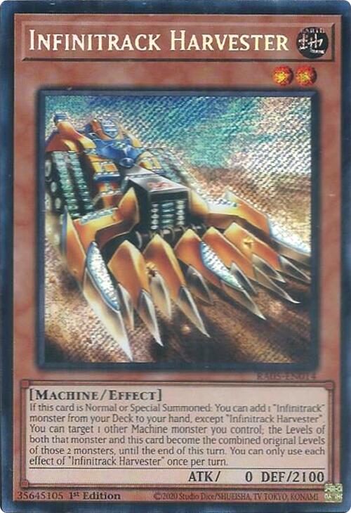 Infinitrack Harvester (Secret Rare) [RA05-EN014] Secret Rare | Chromatic Games