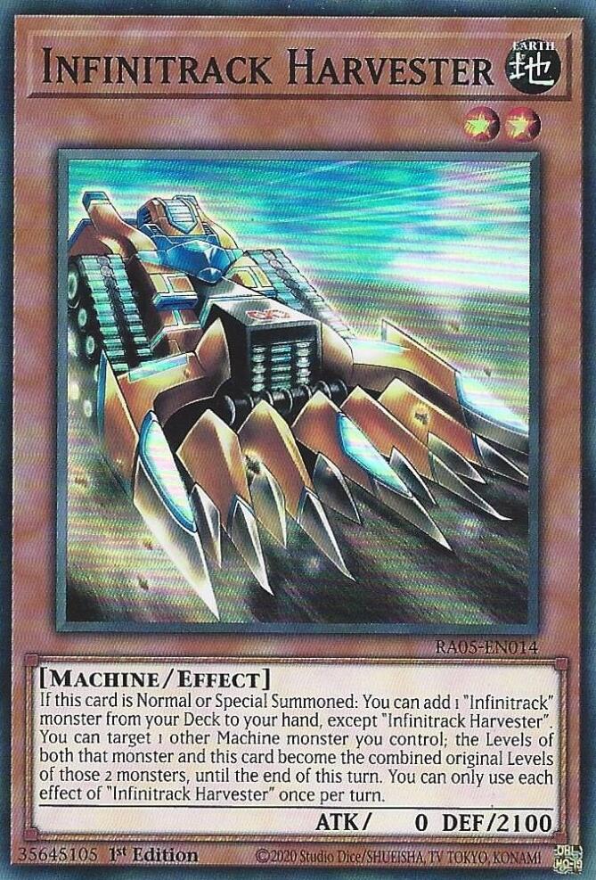 Infinitrack Harvester [RA05-EN014] Super Rare | Chromatic Games