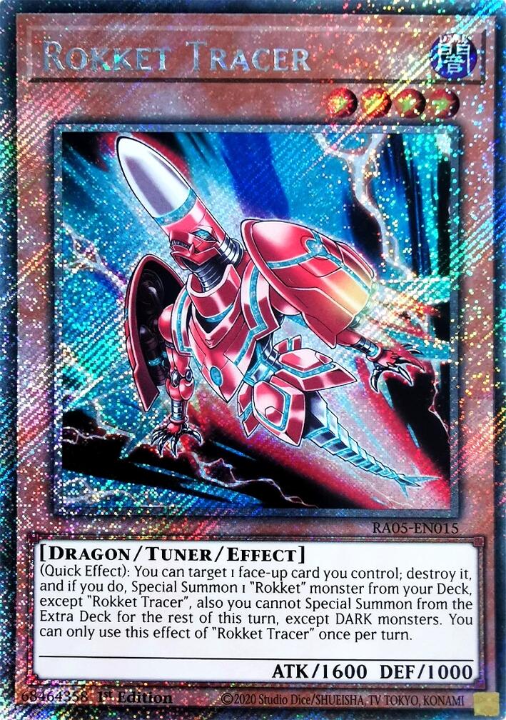 Rokket Tracer (Platinum Secret Rare) [RA05-EN015] Platinum Secret Rare | Chromatic Games
