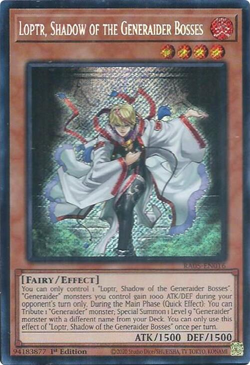 Loptr, Shadow of the Generaider Bosses (Secret Rare) [RA05-EN016] Secret Rare | Chromatic Games