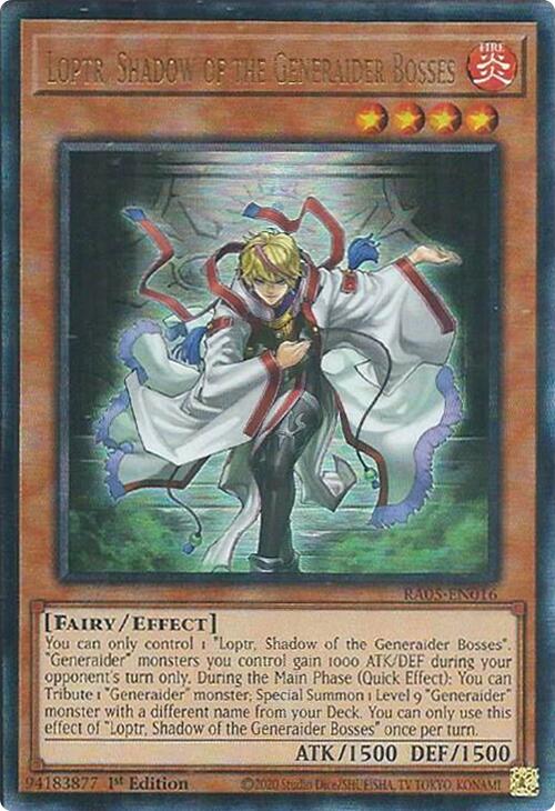 Loptr, Shadow of the Generaider Bosses (Ultimate Rare) [RA05-EN016] Ultimate Rare | Chromatic Games